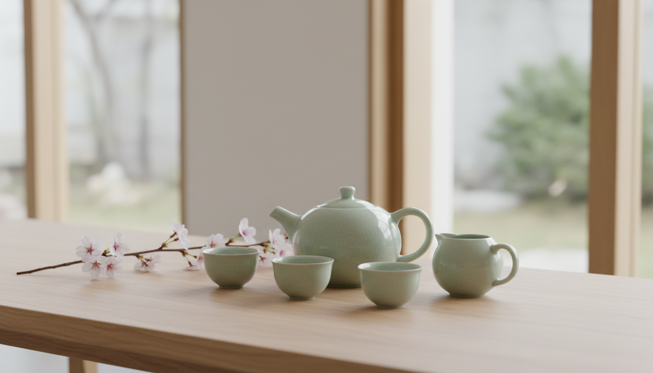 An antique map of the Maritime Silk Road featuring various celadon shards and artifacts found in shipwrecks